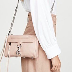 Rebecca Minkoff mini Mac crossbody purse in Doe